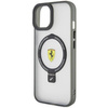 Original Case IPHONE 14 PLUS / 15 PLUS Ferrari Hardcase Ring Stand 2023 Collection MagSafe (FEHMP15MUSCAH) transparent