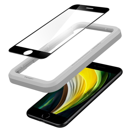 Szkło Hartowane Spigen Alm Glass Fc Iphone 7/8/Se 2020 Black