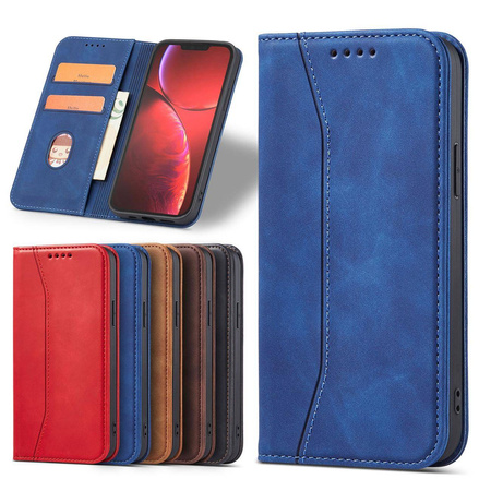 Magnet Fancy Case Case for iPhone 13 Pro Max Pouch Card Wallet Card Holder Blue