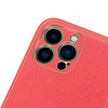 Dux Ducis Yolo elegant case made of soft TPU and PU leather for iPhone 13 Pro red