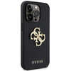 Etui Guess Perforated 4G Glitter do iPhone 15 Pro - czarne