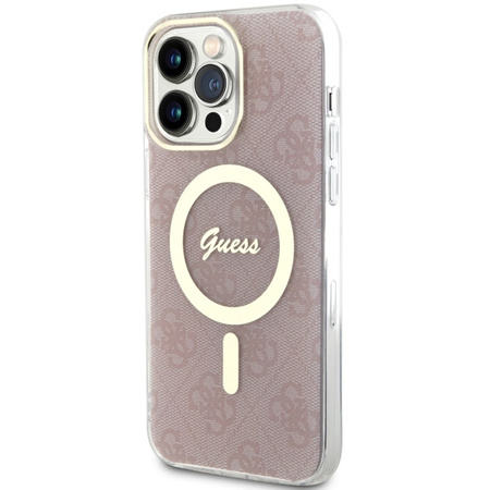 Guess GUHMP13XH4STP iPhone 13 Pro Max 6.7&quot; pink/pink hardcase 4G MagSafe