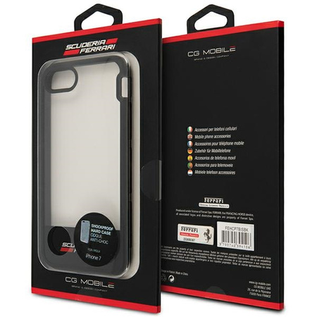 Ferrari Hardcase FEHCP7BISBK iPhone 7/8 /SE 2020 transparent black