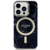 Guess GUHMP14LPCUMAK iPhone 14 Pro 6.1" schwarz/schwarz Hardcase Marble MagSafe