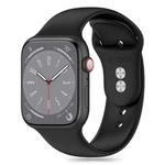 Tech-Protect Silikonarmband für Apple Watch 4/5/6/7/8/9/SE/Ultra 1/2 (42/44/45/49 mm) – Schwarz