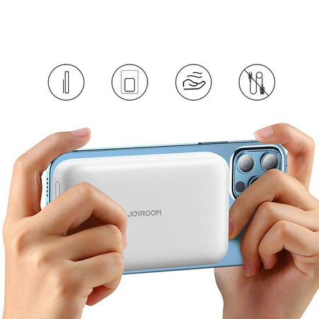 JOYROOM JR-W020 MINI MAGNETIC MAGSAFE WIRELESS POWER BANK 10000MAH BLACK