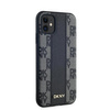 DKNY DKHMN61PCPVSLK iPhone 11 / Xr 6.1" czarny/black hardcase Leather Checkered Mono Pattern MagSafe