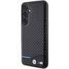 Etui BMW Leather Carbon na Samsung Galaxy S24+ - czarne