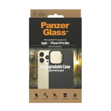 Case IPHONE 14 PRO MAX PanzerGlass Biodegradable Case (0420) black