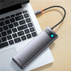 Baseus Metal Gleam Multifunktions-HUB USB Typ C 12in1 HDMI / DP / USB Typ C / Miniklinke 3,5 mm / RJ45 / SD (WKWG020213)