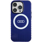 Audi IML Big Logo MagSafe Case iPhone 14 Pro 6.1" niebieski/navy blue hardcase AU-IMLMIP14P-Q5/D2-BE