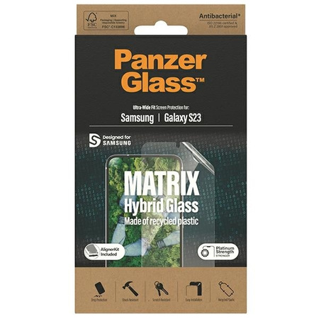 Schutzfolie SAMSUNG GALAXY S23 PanzerGlass Matrix Screen Protection with Positioner (7318)