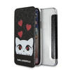 Original Case IPHONE X / XS Karl Lagerfeld Book Valentine (KLFLBKPXVDCBK) black