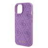 Guess GUHCP15SP4EPMU iPhone 15 6.1&quot; purple/light purple hardcase Leather 4G Stamped