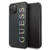 Guess Double Layer Glitter Case Logo Multicolor - Etui iPhone 11 Pro (Black/Multicolor)