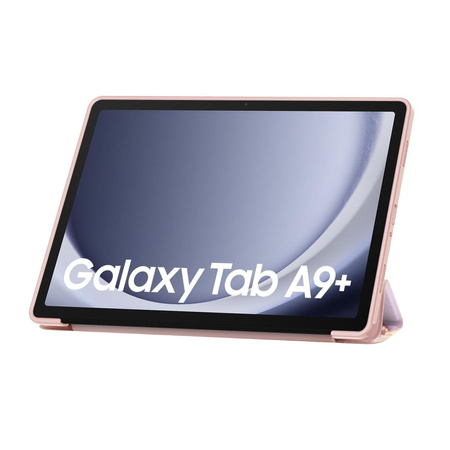 Schutzhülle SAMSUNG GALAXY TAB A9+ Tech-Protect SmartCase Marble rosa