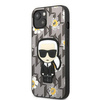 Original Case IPHONE 13 MINI Karl Lagerfeld Flower Ikonik Karl (KLHCP13SPMNFIK1) gray