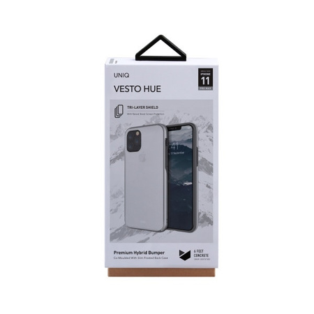 UNIQ etui Vesto Hue iPhone 11 Pro Max srebrny/silver