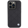 Etui BMW Leather Quilted na iPhone 15 Pro Max - czarne