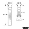 Strap Triple Protection strap for Apple Watch SE, 8, 7, 6, 5, 4, 3, 2, 1 (41, 40, 38 mm) band bracelet transparent