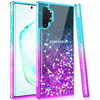 Etui IPHONE 12 MINI Diamond Liquid Przelewany Brokat niebiesko-fioletowe