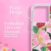 Rifle Paper Clear MagSafe - Etui iPhone 14 Pro Max zdobione złotem (Rose Garden)