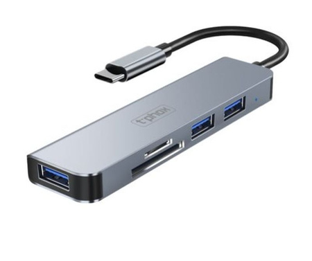 HUB T-PHOX TPH2041 5IN1 USB-C/HDMI USB3.0x1+USB2.0x1+HDMI 4K