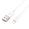 Borofone Kabel BX102 Winner - USB + Typ C na Lightning - PD 27W 1 metr biały