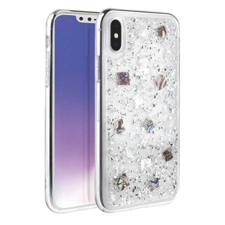 UNIQ etui Lumence Clear iPhone Xs Max srebrny/Perivvinkle silver