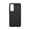 Elastyczne etui wzór karbon do Samsung Galaxy S23 FE Carbon Case - czarne