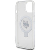 Karl Lagerfeld KLHMP15MHMRSCHH iPhone 15 Plus 6,7&quot; weiß/weißes Hardcase Ring Stand Choupette Head MagSafe