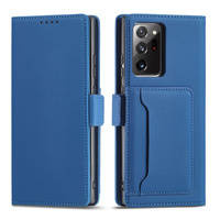 Magnet Card Case Case for Samsung Galaxy S22 Ultra Cover Card Wallet Card Holder Blue