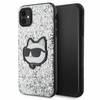 Karl Lagerfeld KLHCN61G2CPS iPhone 11 / Xr 6.1&quot; silver/silver hardcase Glitter Choupette Patch