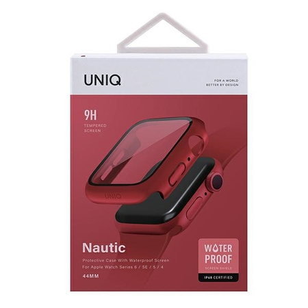 UNIQ etui Nautic Apple Watch Series 4/5/6/SE 44mm czerwony/red
