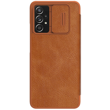 Nillkin Qin Lederholster für Samsung Galaxy A73 braun