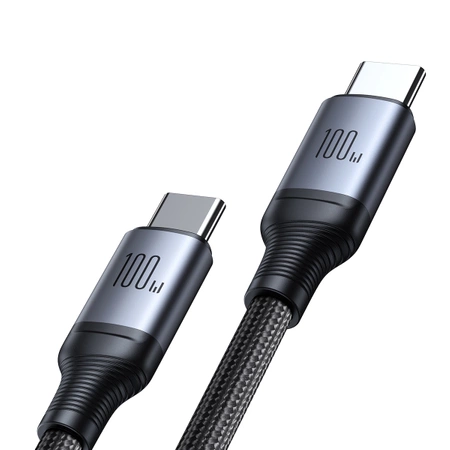 Kabel 2 w 1 Joyroom speedy series  SA21-1T2 USB-C - USB-C / USB-C 1.5m czarny