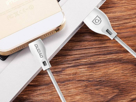 Dudao przewód kabel USB / Lightning 2.1A 1m biały (L4L 1m white)