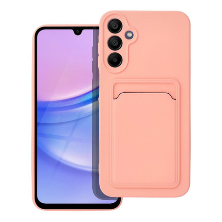 Futerał CARD CASE do SAMSUNG A15 5G różowy