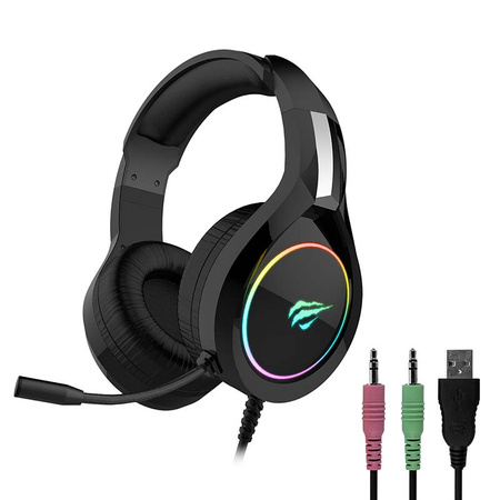 Havit GAMENOTE H2232D RGB USB+3.5mm gaming headphones