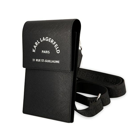 Karl Lagerfeld Embossed RSG Wallet Phone Bag - Torba na smartfona i akcesoria (czarny)