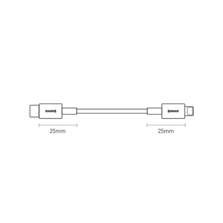 Baseus Superior kabel USB Typ C - Lightning do szybkiego ładowania Power Delivery 20 W 1 m niebieski (CATLYS-C03)