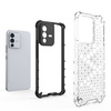 Honeycomb case armored cover with a gel frame for Vivo V23 5G transparent