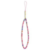 Guess zawieszka GUSTGMPP Phone Strap wielokolorowy różowy/multicolor pink Heishi Beads