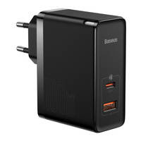 Baseus GaN5 Pro Fast Universal GaN USB Ladegerät Typ C / USB 100W PD3.0, QC4.0+, AFC weiß (CCGP090201)