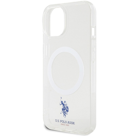 Etui U.S. Polo Assn. MagSafe Collection do iPhone 15 - przerozczyste