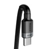 Baseus Cafule nylonowy kabel przewód USB Typ C Power Delivery 2.0 100W 20V 5A 2m szary (CATKLF-ALG1)