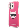 Oryginalne Etui IPHONE 13 PRO Karl Lagerfeld Hardcase Choupette Head (KLHCP13LTPECPI) różowe