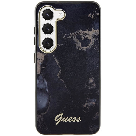 Guess GUHCS23SHTMRSK S23 S911 schwarz/schwarzer Hartschalenkoffer Golden Marble Collection