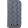 Karl Lagerfeld KLBKP14XSAKLHPG iPhone 14 Pro Max 6.7" bookcase srebrny/silver Saffiano Monogram