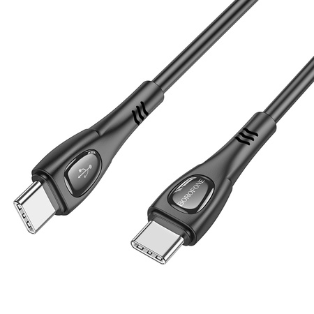 Borofone Kabel BX98 Superior - Typ C na Typ C - PD 60W 3A 1 metr czarny